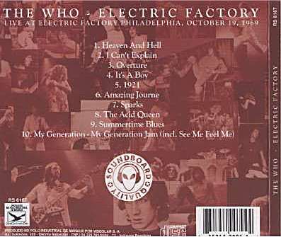 Electric Factory 1969 (Back)
