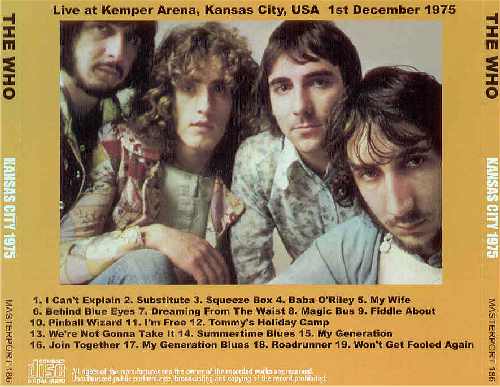 Kansas City 1975 (Back Cover)