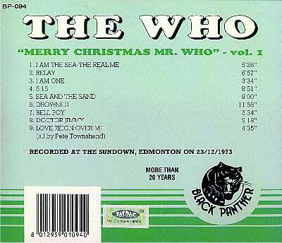 "Merry Christmas Mr. Who" vol. 1 (Back)