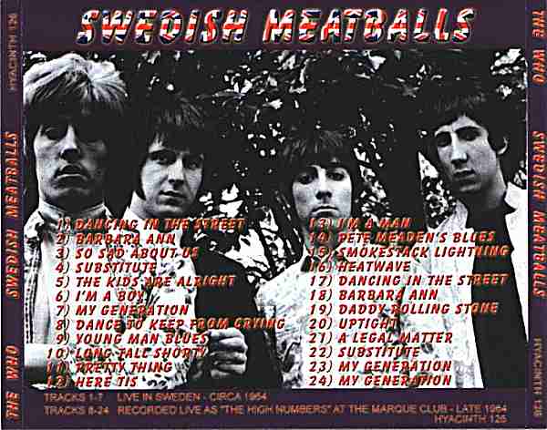 Swedish Meatballs (Back Cover)
