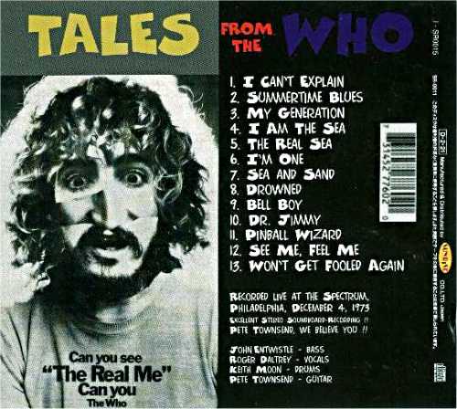 Tales From The Who (Back Cover)