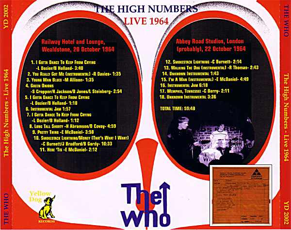 The High Numbers - Live 1964 (Back)