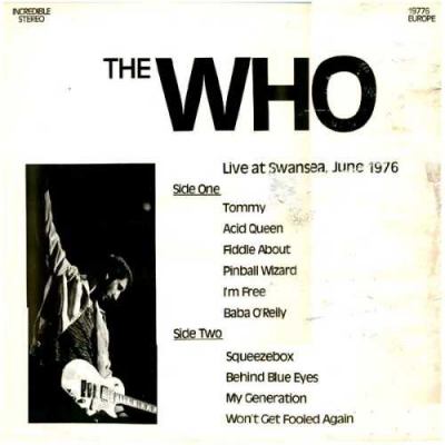 Live At Swansea, June, 1976 (Back Cover)