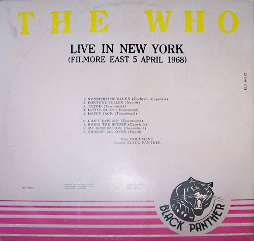 Live In New York (Back Cover) Live In New York (Back Cover)