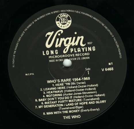 Who's Rare 1964-1968 (LP, Side 1)
