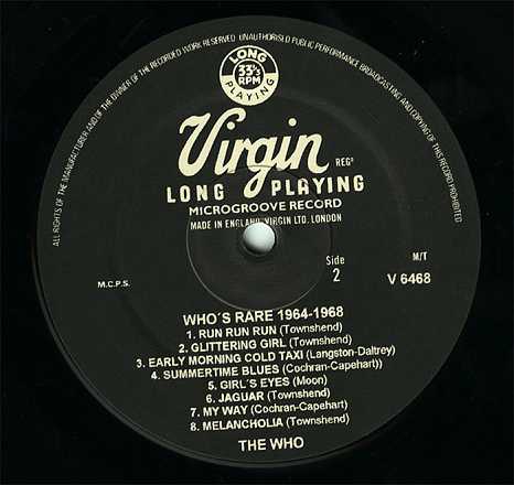 Who's Rare 1964-1968 (LP, Side 2)