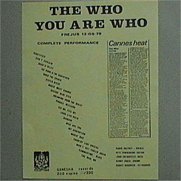 You Are Who - The Who (Insert)