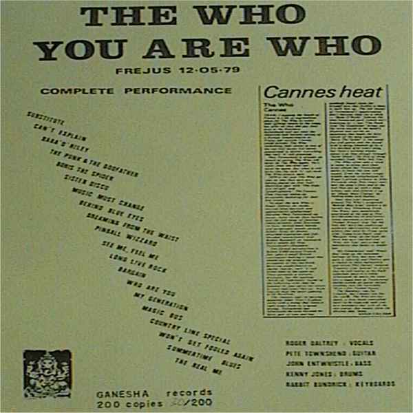 You Are Who - The Who ((Insert)
