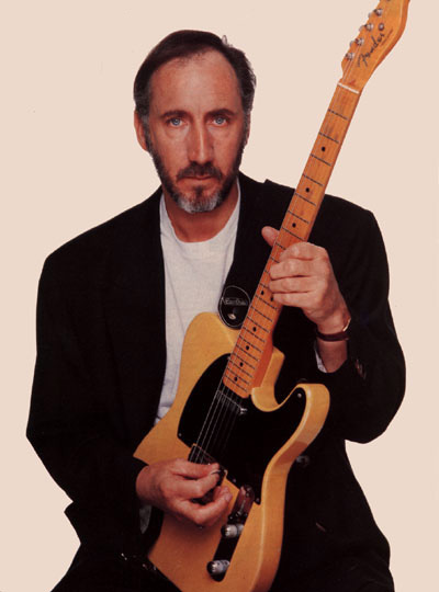 Ca. 1989, with 1952 Fender Telecaster fitted with Fender American Standard six-saddle bridge.
