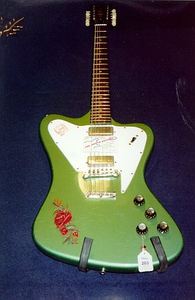  in Pelham Blue: 12-string Green 1965 Gibson Firebird 12-string guitar.