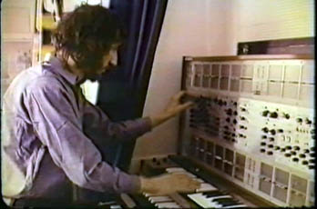 ARP 2500 synthesizer in home studio, ca. 1972