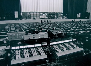 The front-of-house mixing setup for the Who’s 1971 US tour included two Bob Heil-modified Sunn consoles.