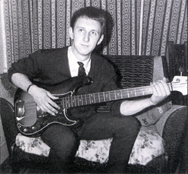 Ca. 1963(?), John with Fender Precision Bass.
