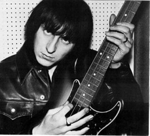 In the studio, ca.1969, with Fender Precision bass with rosewood fretboard.
