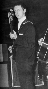 Ca. 1963, as the Detours, John with Fender Precision Bass.