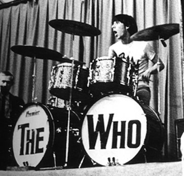 7 June 1966, initial double bass drum kit setup, with two 14×8 tom toms.