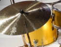 Click to view larger version. Gold Premier kit on display at Grammy Museum, courtesy Lee Harrington. Photo 5 (front)