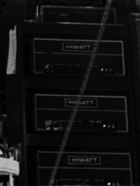 1981, with Roland Dimension D visible on top of amp rack.