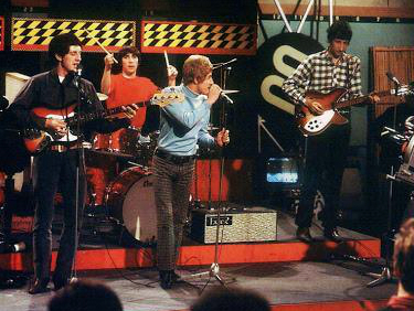 Ca. November 1965, likely borrowed Park (Marshall) PA, for television appearance on Ready Steady Go! (Photo: SoundCityChris)