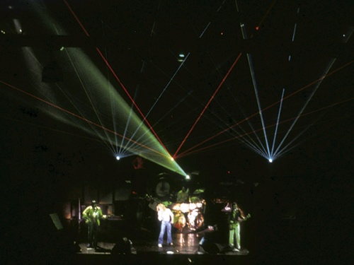 Ca. 1976, top view of laser projection.