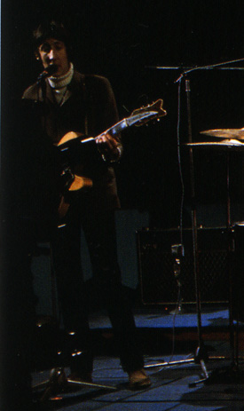 Ca. 1966, television appearance with a Vox AC-30. Guitar is the Grimshaw.