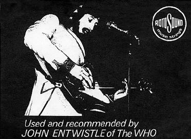 Rotosound strings ad, ca. 1975, courtesy WhiteFang’s Who Site