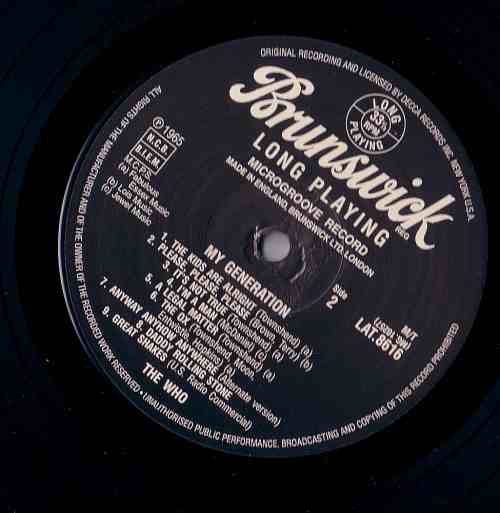 My Generation (Bootlegs, Label, Side 2)