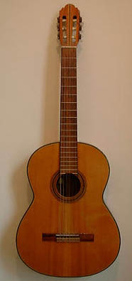 Classical spanish acoustic guitar from 2000 Oxfam auction.