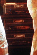 Click to view larger image. Ca. 1974, two DR103W amplifiers, top, and one CP103 amplifier, bottom.