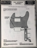 Click to view detail – Schecter F422 Telecaster Superock pickup assembly guide – page 1