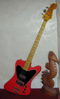 Click to view larger version: Front view of John Entwistle’s “Fenderbird,” courtesy RockStarsGuitars.com.