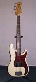 1962 Fender Precision Bass – front, courtesy Brad Rodgers, www.whocollection.com.