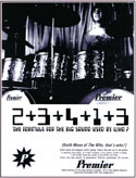 Click to view larger version. Premier ad — “2+3+4+1+3 — The formula for the big sound used by Who?” Premier ad, from September 1966.