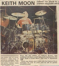 Click to view larger version. 1978, Shepperton. Article in Talking Drums.
