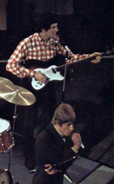 27 Jan. 1966, Mosrite sunburst bass.