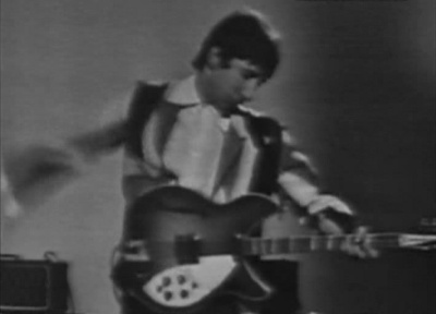 3 Aug. 1965, television performance (Daddy Rolling Stone) with 1964 Rickenbacker 360/12 “Export.” Amp is Vox AC-100.