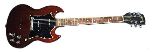 Generic 1968 Gibson SG Special, with same modification (Vibrola removed) as Pete’s.