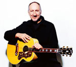 Copyright Ross Halfin. Pete with Pete Townshend Gibson SJ-200 Limited.