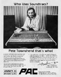 Click to view larger version. Soundtracs ad, ca. 1984, courtesy WhiteFang’s Who Site