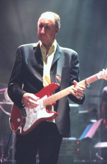 Ca. 1997, Fender Eric Clapton Stratocaster with Shubb capo.